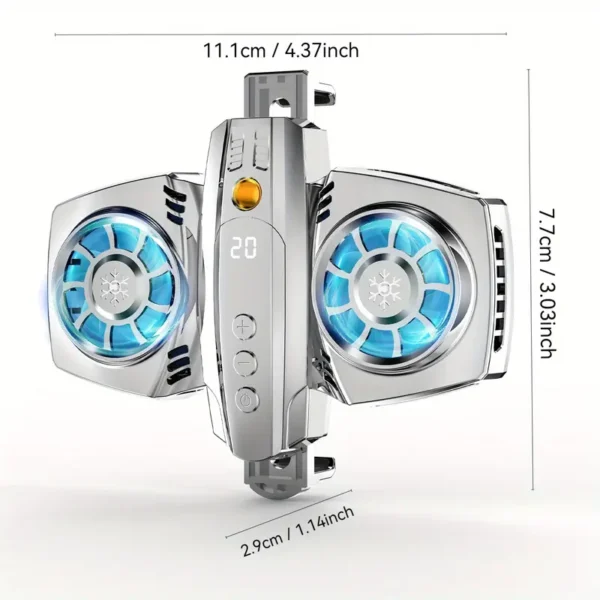 Metallic Silver Mobile Phone Radiator
