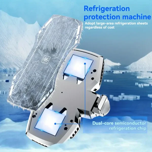 Metallic Silver Mobile Phone Radiator