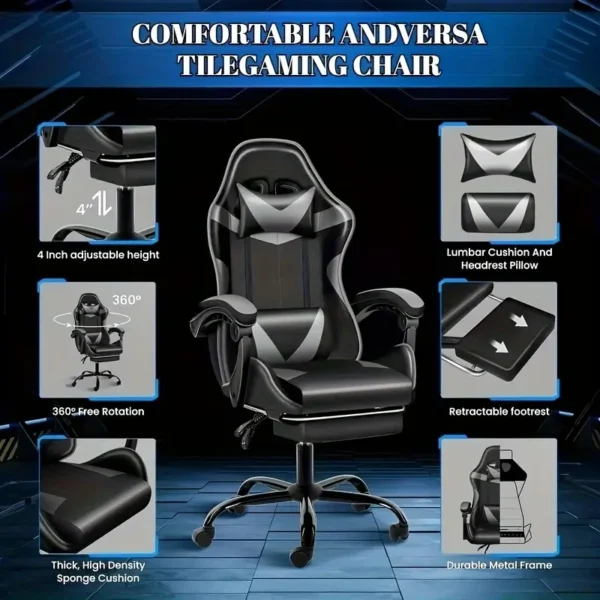 Ergonomic Rotating Gaming Chair