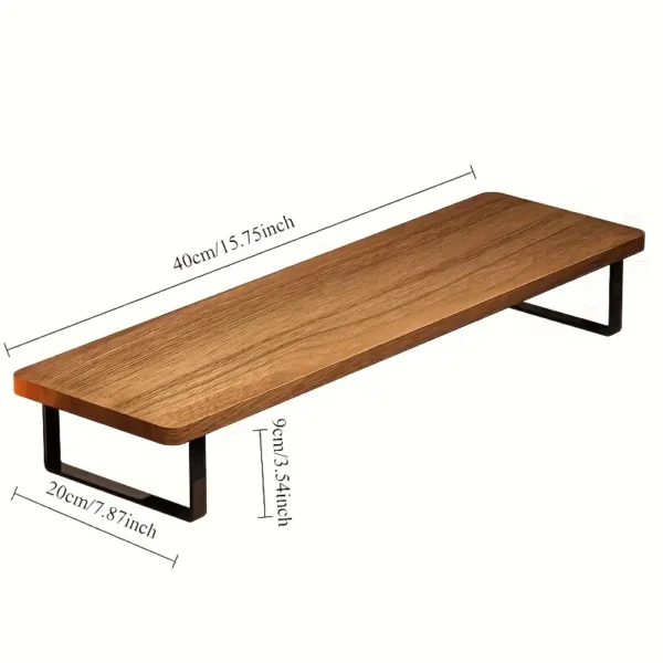 Solid Wood Computer Desk with Ergonomic Adjustment