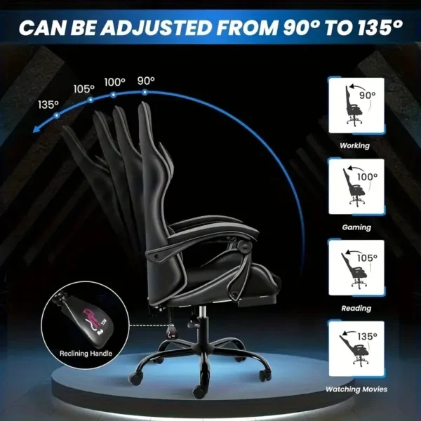 Ergonomic Rotating Gaming Chair